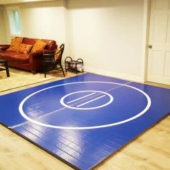 AK Athletic Equipment 10' X 10' X 1 3/8" Roll-Up Wrestling Mat Wrestling Mats