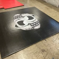 AK Athletic Equipment Clearance 10' X 10' X 1 3/8" Samurai Roll-Up Wrestling Mat Logo Vinyl Flaw Martial Arts