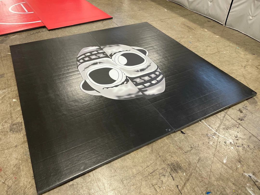 AK Athletic Equipment Clearance 10' X 10' X 1 3/8" Samurai Roll-Up Wrestling Mat Logo Vinyl Flaw Martial Arts 1 AK Athletic Equipment Clearance 10' X 10' X 1 3/8" Samurai Roll-Up Wrestling Mat Logo Vinyl Flaw Martial Arts