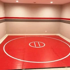 AK Athletic Equipment Wrestling Mats 15' X 15' X 1 3/8" Roll-Up Wrestling Mat