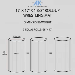 AK Athletic Equipment 17' X 17' X 1 3/8