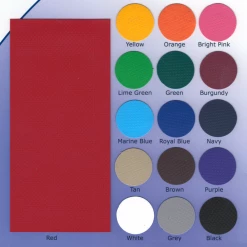 AK Athletic Equipment Wall Padding 14 Oz Vinyl And 18 Oz Vinyl Color Samples 3" X 7"