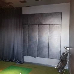 AK Athletic Equipment Wall Padding 12' Tall Package Discount Golf Simulator Wall And Ceiling Pads