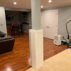 AK Athletic Equipment 4' Tall Four Sided Column Pad, 5" Side Width Pole Pads