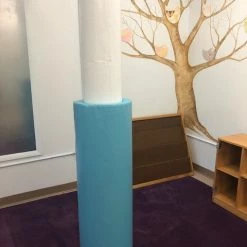 AK Athletic Equipment Pole Pads 4' Tall Pole Pad, 10" Diameter With Closure Flap