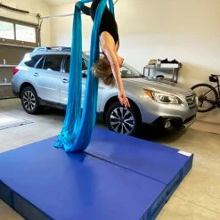 AK Athletic Equipment Aerial Arts Bi-Fold Landing Mat 6' X 6' X 8" Landing Mats 19 AK Athletic Equipment Aerial Arts Bi-Fold Landing Mat 6' X 6' X 8