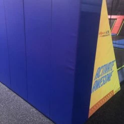 AK Athletic Equipment Wood Backed Corner Padding 6' Tall 6" Sides Wall Padding