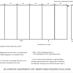 AK Athletic Equipment Digitally Printed 6' X 12' X 2
