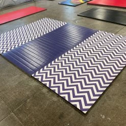AK Athletic Equipment Folding Mats Clearance Gymnastics Chevron 8' X 12' X 1 3/8" Roll-Up Tumbling Mat