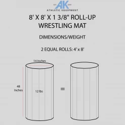 AK Athletic Equipment 8' X 8' X 1 3/8