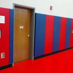 AK Athletic Equipment Custom Wood Backed Gym Wall Padding Panels 2' X 7'