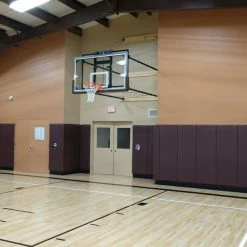 AK Athletic Equipment Custom Wood Backed Gym Wall Padding Panels 2' X 6'