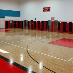 AK Athletic Equipment Custom Wood Backed Gym Wall Padding Panels 2' X 7'