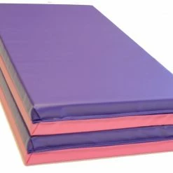 AK Athletic Equipment 40" X 80" X 1 3/8" Intermediate Level Folding Gymnastics Mat