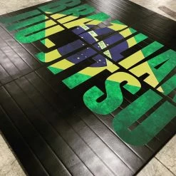 AK Athletic Equipment Jiu Jitsu Roll Up Digitally Printed 8' X 8' X 1 3/8" Roll-Up Mat