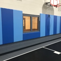 AK Athletic Equipment Custom Wood Backed Gym Wall Padding Panels 2' X 7'
