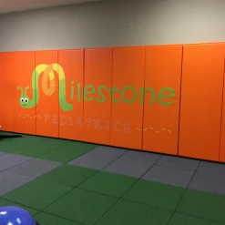 AK Athletic Equipment Custom Wood Backed Gym Wall Padding Panels 2' X 5'