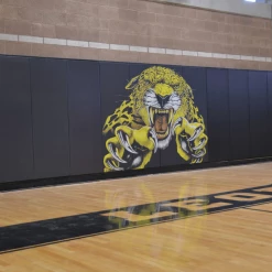 AK Athletic Equipment Custom Wood Backed Gym Wall Padding Panels 2' X 8'