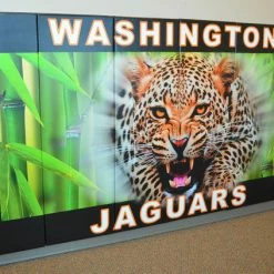 AK Athletic Equipment Custom Wood Backed Gym Wall Padding Panels 2' X 7'