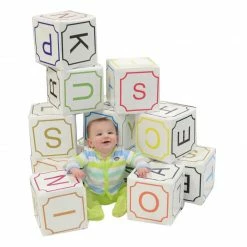 AK Athletic Equipment Oversized Soft Play Alphabet 12 Piece Block Set