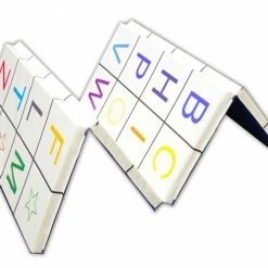 AK Athletic Equipment Folding Mats 4' X 8' X 2" Alphabet Fun Tumbling Mat 5 AK Athletic Equipment Folding Mats 4' X 8' X 2