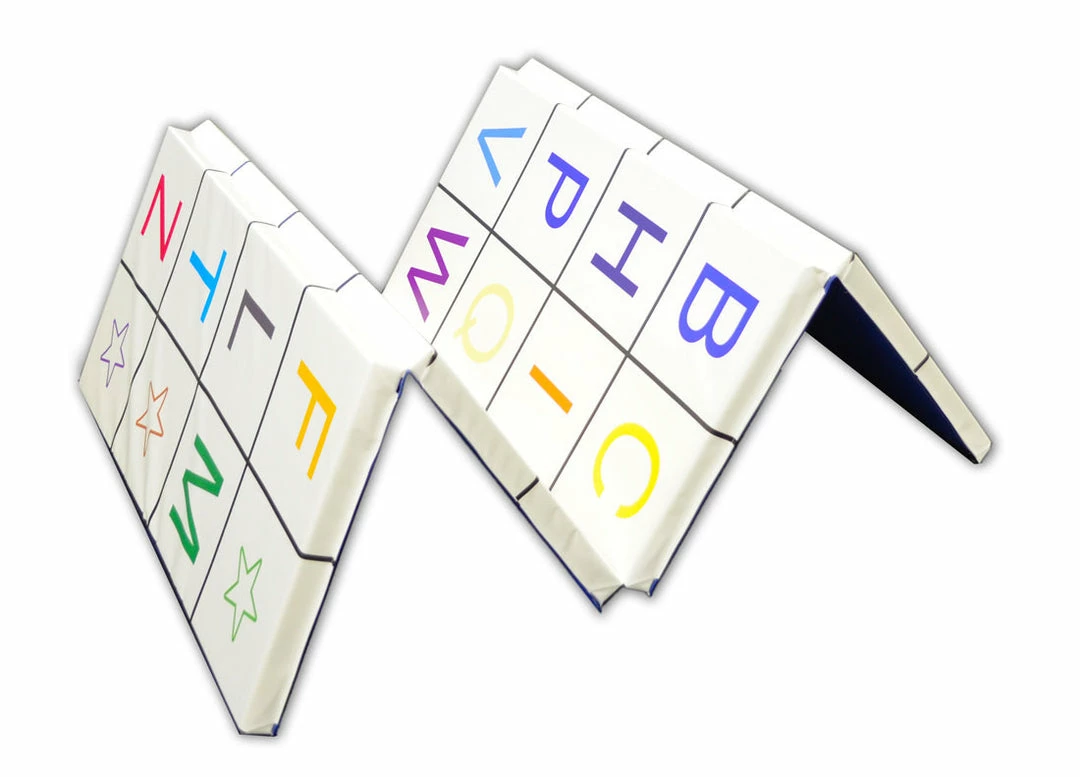 AK Athletic Equipment Folding Mats 4' X 8' X 2" Alphabet Fun Tumbling Mat 3 AK Athletic Equipment Folding Mats 4' X 8' X 2" Alphabet Fun Tumbling Mat