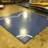 AK Athletic Equipment Clearance 10' X 10' X 1 3/8" Roll-Up Wrestling Mat Blue With White Circles Martial Arts