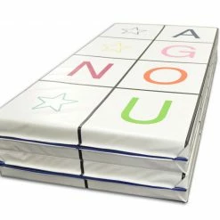 AK Athletic Equipment Folding Mats 4' X 8' X 2" Alphabet Fun Tumbling Mat