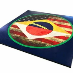 AK Athletic Equipment MMA Grappling Digitally Printed 8' X 8' X 1 3/8" Roll-Up Mat Wrestling Mats