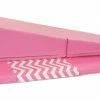 AK Athletic Equipment 4' X 8' X 2" Pink Chevron Gymnastics Folding Mat And Pink Incline Combo Folding Mats