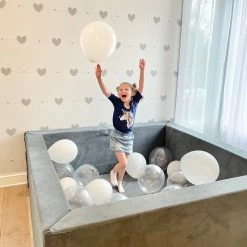 AK Athletic Equipment Soft Play Luxury Micro Suede Giant Ball Pit 72" X 72" Dusty Teal