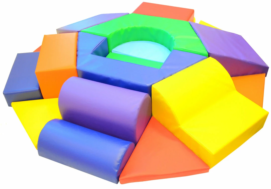 AK Athletic Equipment Hexagon Toddler Soft Play Climber 1 AK Athletic Equipment Hexagon Toddler Soft Play Climber