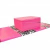 AK Athletic Equipment Folding Mats Buy Together And Save! Pink Zebra Print Monogram 4' X 8' Mat And Folding Incline Mat